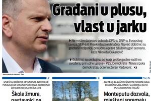 Naslovna strana "Vijesti" za 17. jun 2026. godine