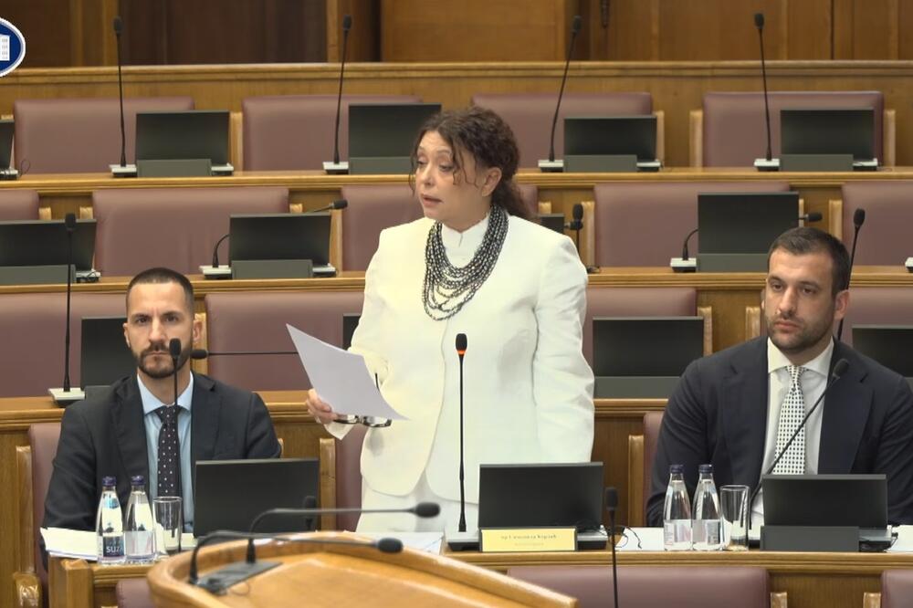 Simonida Kordić, Foto: Screenshot/Skupština Crne Gore