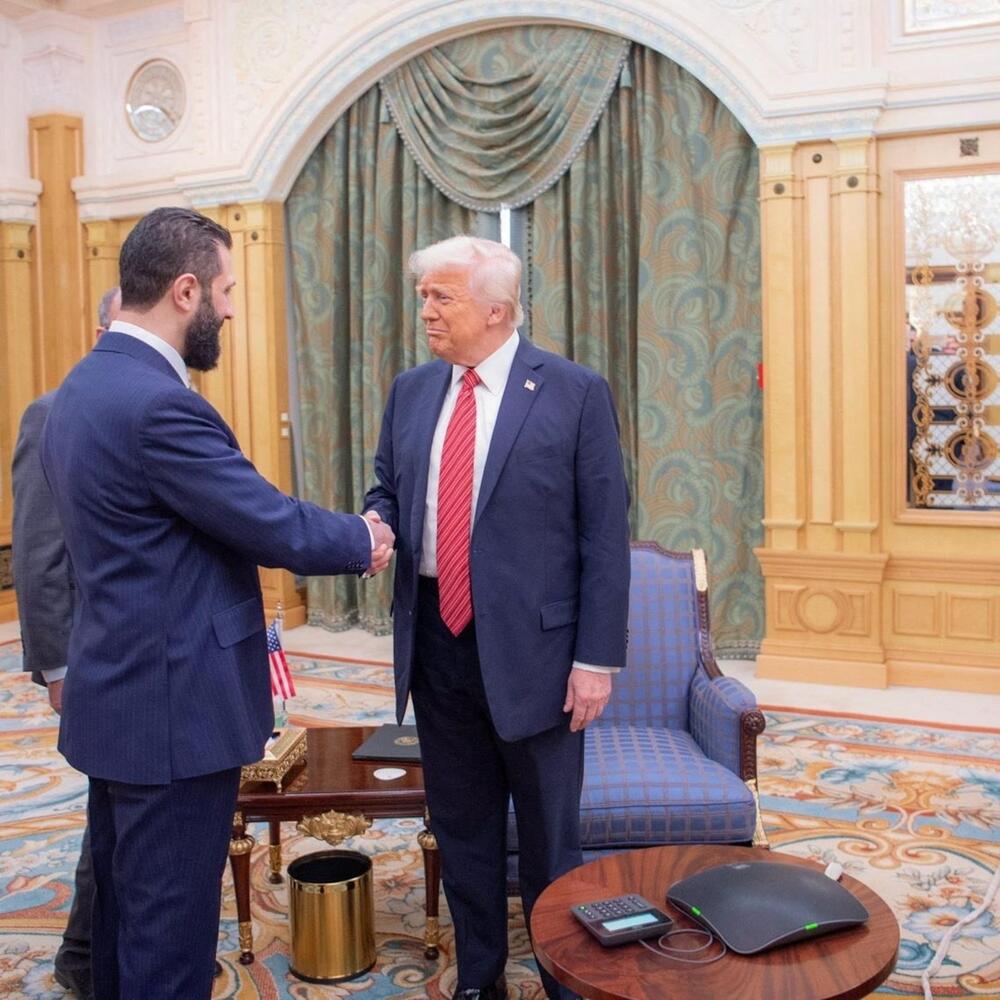 Donald Tramp i Ahmed al Šara