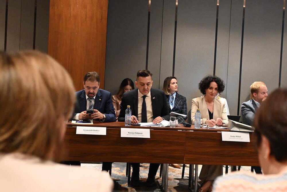 <p>Ministar finansija Novica Vuković je u Skoplju na CEF Forumu 2026, jednom od najznačajnijih regionalnih skupova o reformi javnih finansija i jačanju institucija, kao i na godišnjem sastanku Upravnog odbora tog centra, na kojem se obratio i premijer Sjeverne Makedonije, Hristijan Mickoski, kazao da integracije predstavljaju proces duboke institucionalne transformacije, a ne samo politički cilj</p>