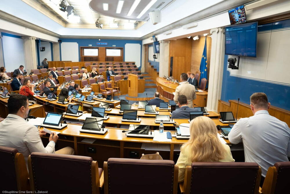 <p>Ministar pravde Bojan Božović je u Skupštini obrazlagao predlog izmjena Zakona o sprečavanju korupcije</p>
