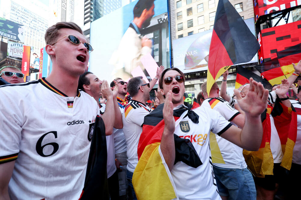 Njemci na Tajms skveru, Foto: Reuters