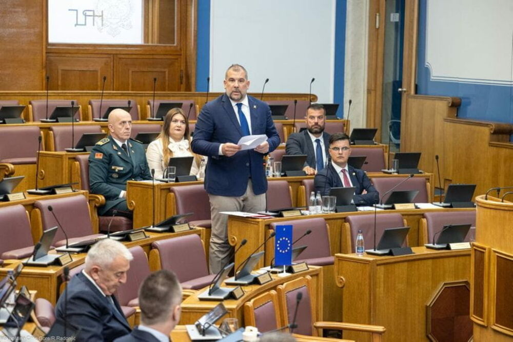 Krapović govori u Skupštini, Foto: Skupština Crne Gore