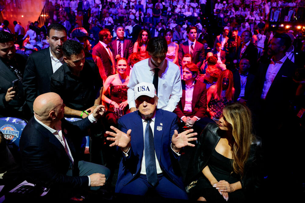 Tramp je bio domaćin UFC spektakla, Foto: Reuters