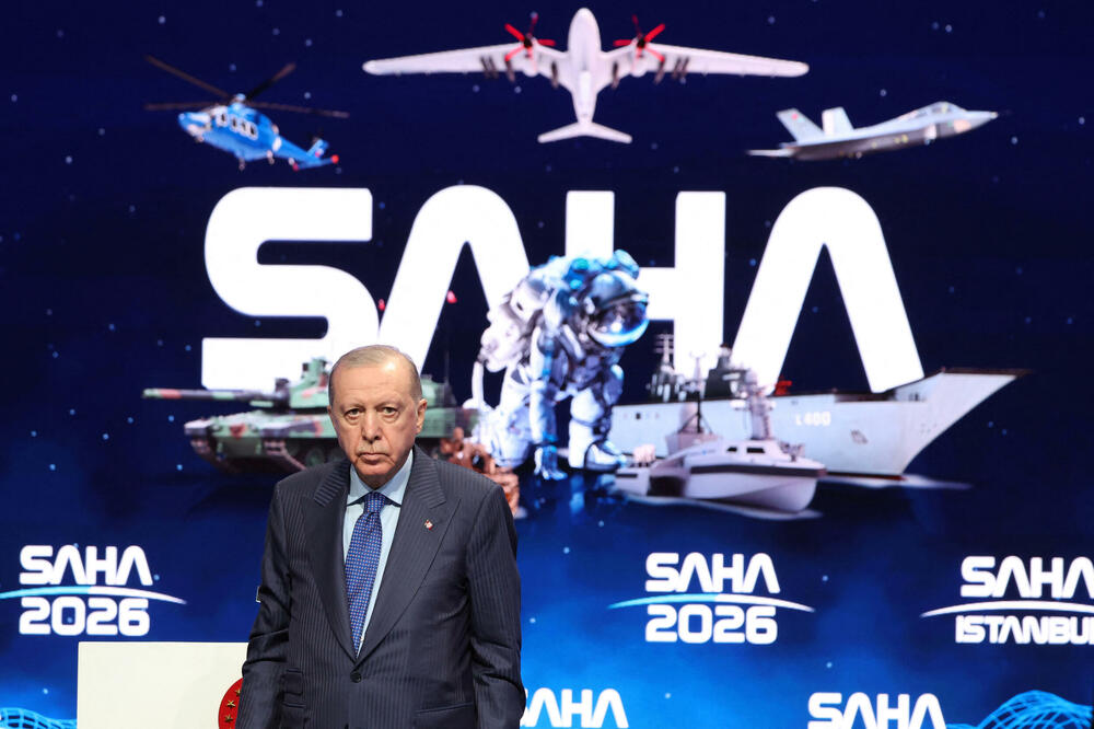 Erdogan na sajmu odbrane i vazduhoplovstva u Istanbulu u maju, Foto: Rojters