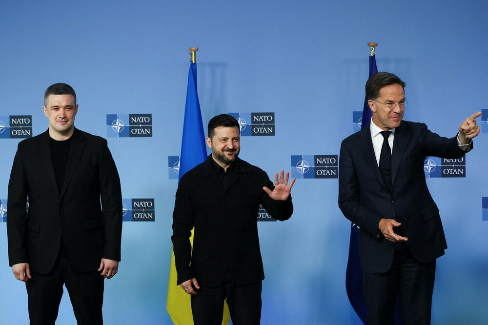 Fedorov, Zelenski i šef NATO-a Mark Rute u Briselu 18. juna
