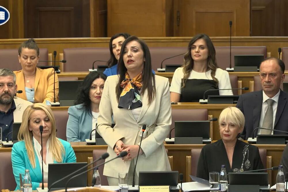 Anđela Jakšić Stojanović, Foto: Screenshot/Skupština Crne Gore
