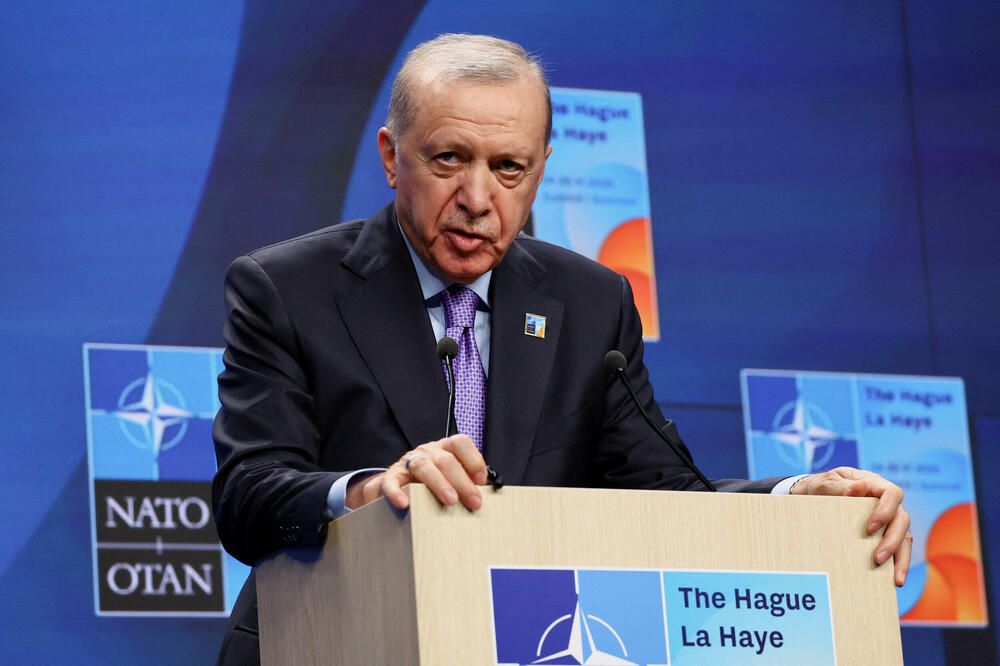Erdogan na samitu NATO u Hagu u junu 2025., Foto: Rojters