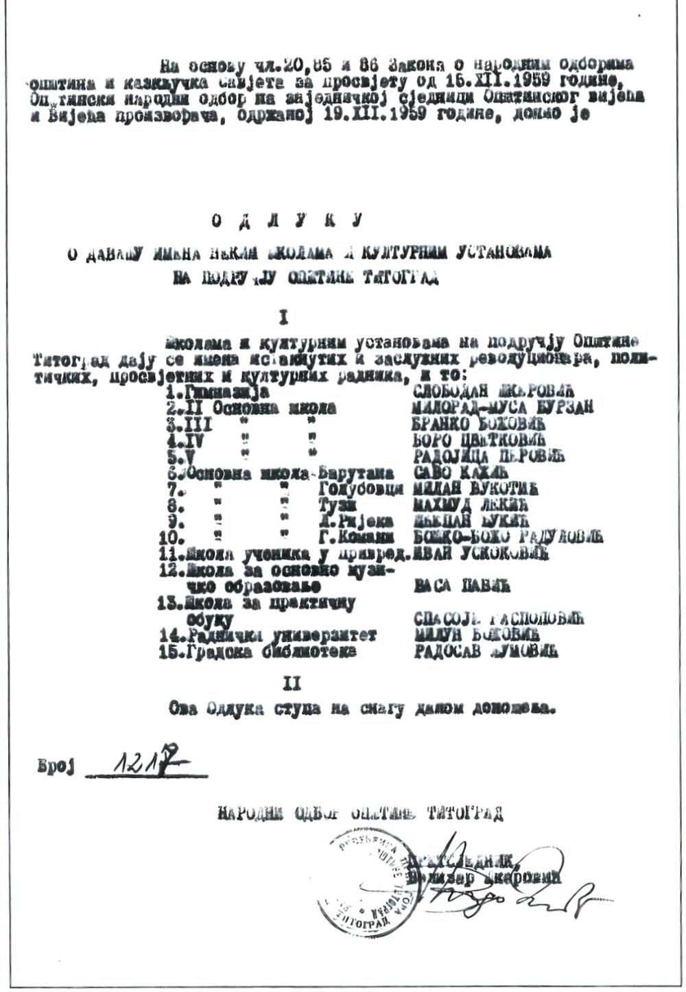 odluka Radosav Ljumović