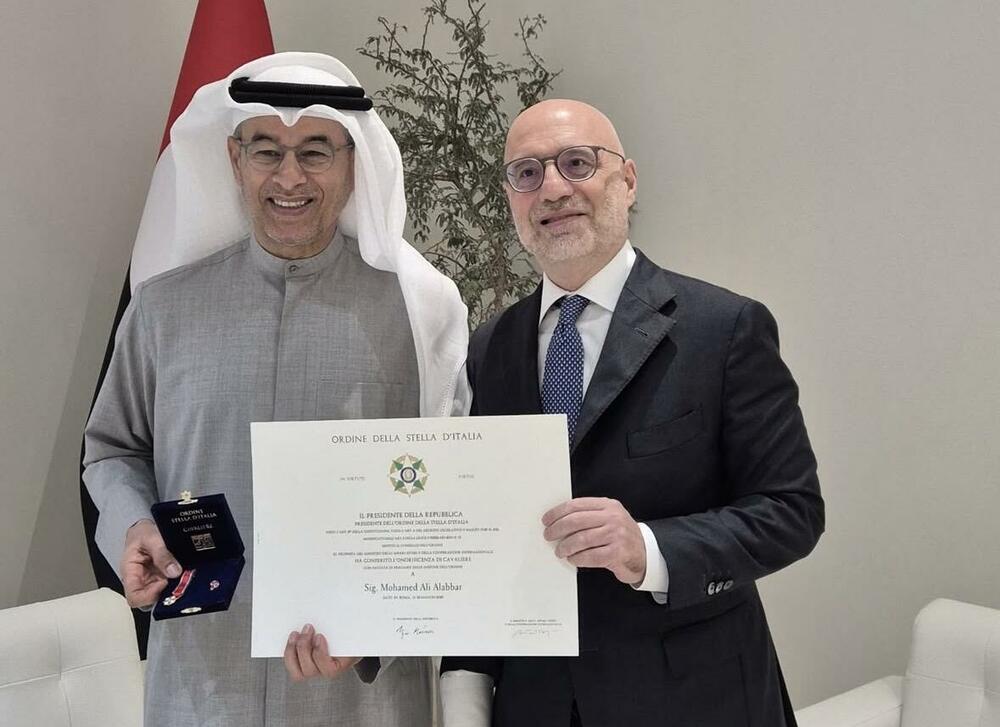 Mohamed Alabbar odlikovan Ordenom Zvijezde Italije