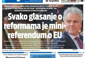 Naslovna strana "Vijesti" za 5. jul 2026. godine
