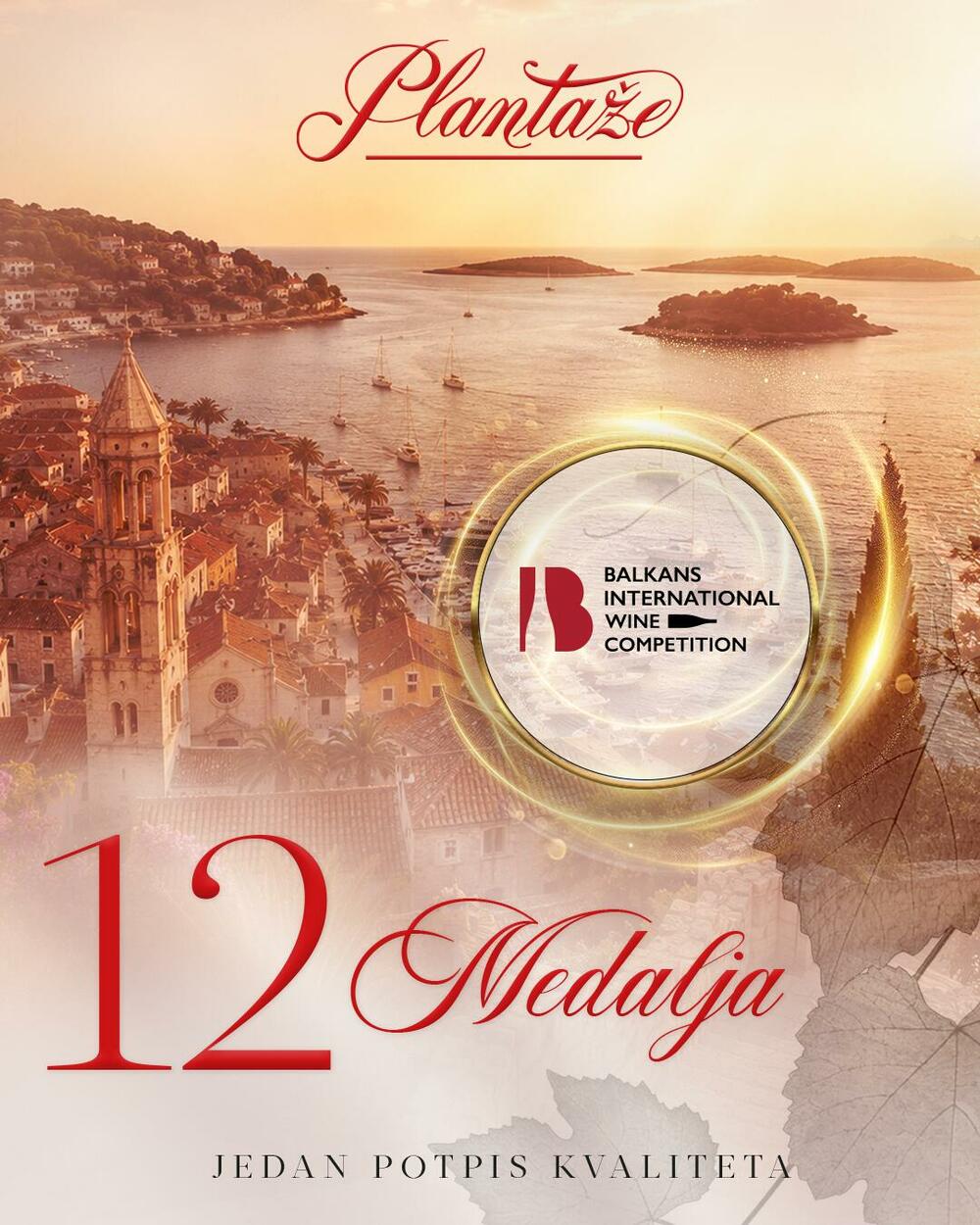<p><em>Vina kompanije &bdquo;13. Jul &ndash; Plantaže&ldquo; osvojila su tokom 2026. godine ukupno 32 medalje na najznačajnijim međunarodnim vinskim ocjenjivanjima, čime je iznova potvrđen njihov kvalitet.</em></p>