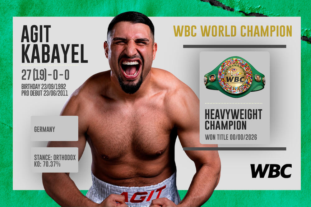 Bez šampionske borbe je Kabajel došao do najpresttižnijeg profi pojasa, Foto: WBC