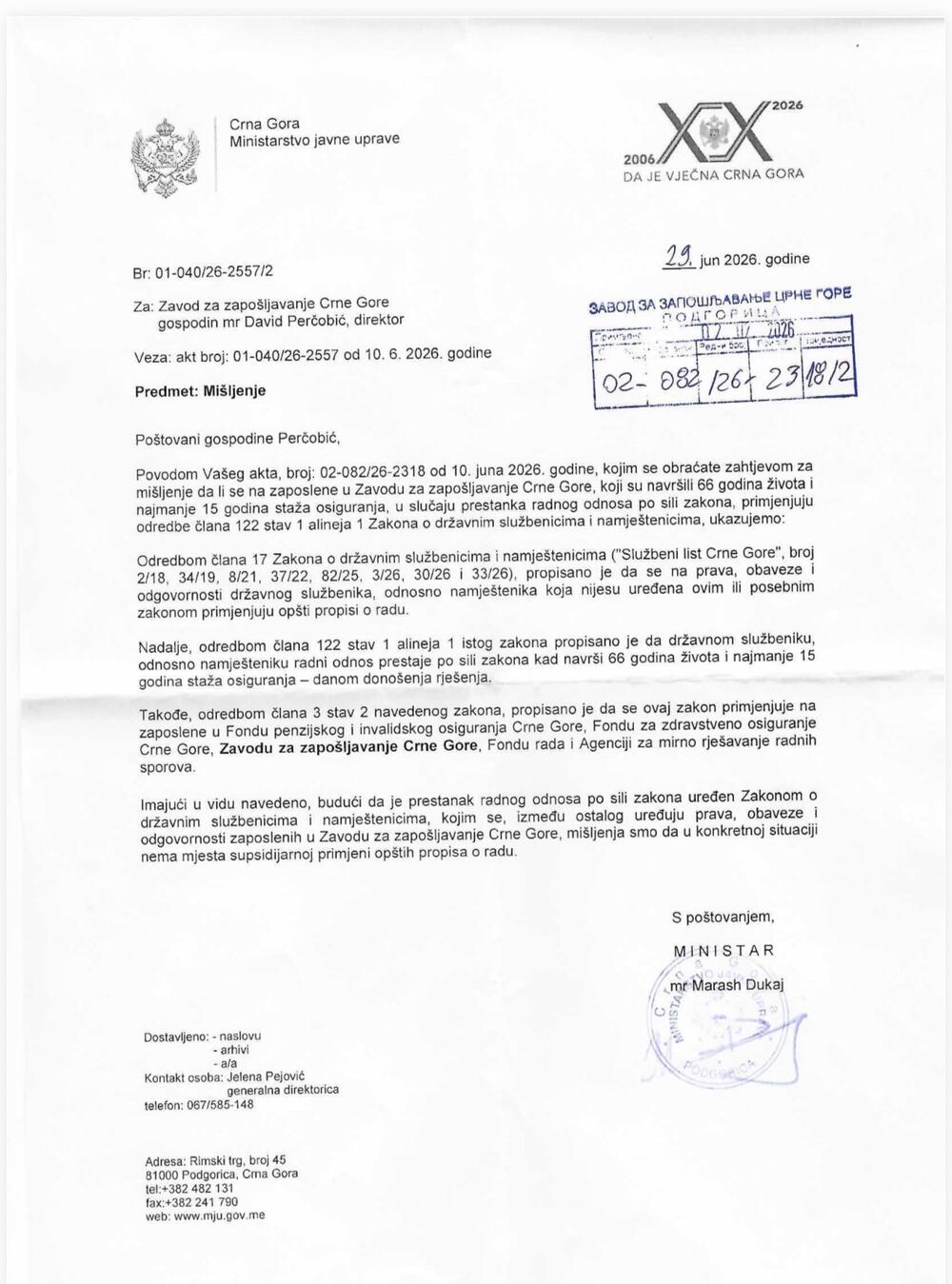 zavod mišljenje