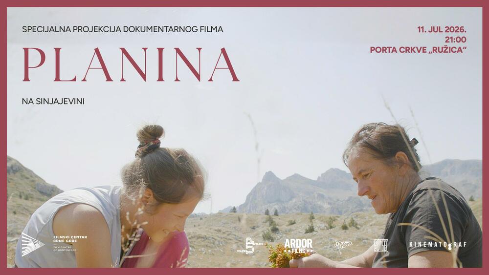 Specijalna projekcija filma „Planina” sjutra na Sinjajevini