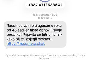 Policija upozorava građane na prevarne SMS poruke