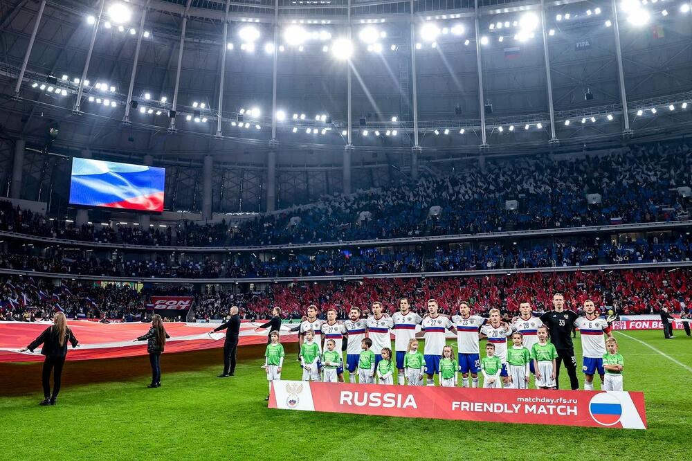 Fudbaleri Rusije pred jedan od prijateljskih mečeva, Foto: Official page of the National football team of Russia/Facebook