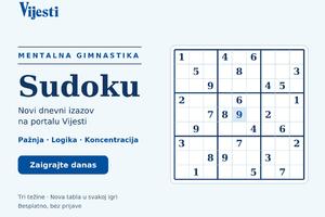 Vježbajte pažnju i logiku uz Sudoku &mdash; novi izazov na portalu...