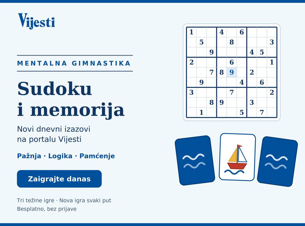 Vježbajte pažnju, logiku i pamćenje uz nove igre na portalu Vijesti