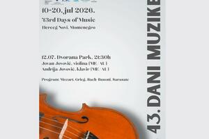 Koncert Jovana i Andrije Jovovića na Danima muzike u Herceg Novom
