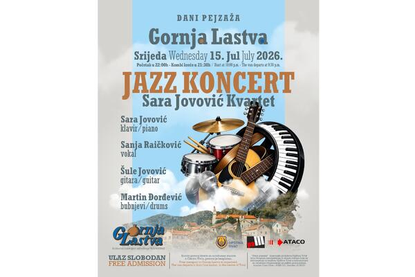 Džez koncert &bdquo;Sara Jovović Kvarteta&ldquo; u Gornjoj Lastvi