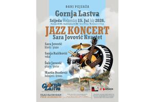 Džez koncert &bdquo;Sara Jovović Kvarteta&ldquo; u Gornjoj Lastvi