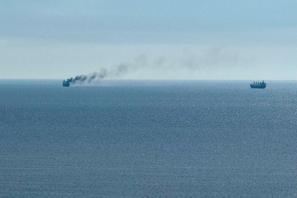 Pogođen brod, Luka Odesa, Foto: Reuters