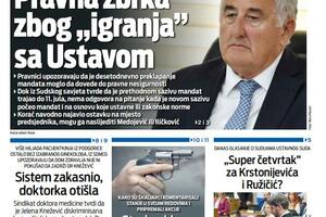 Naslovna strana "Vijesti" za 16. jul 2026. godine