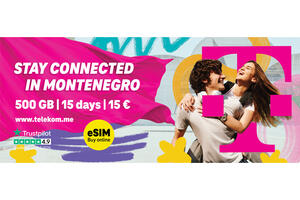 Telekom pripejd &ndash; najbolji saputnik za ljeto u Crnoj Gori