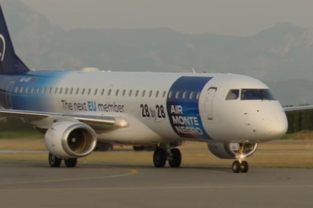 Novi avion Air Montenegra, Foto: MINA