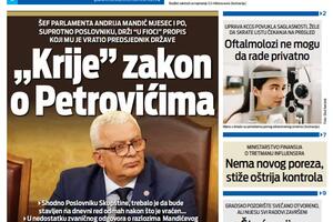Naslovna strana "Vijesti" za 18. jul 2026. godine