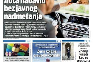 Naslovna strana "Vijesti" za 19. jul 2026. godine