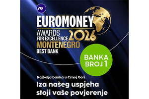 Euromoney proglasio NLB Banku najboljom bankom u Crnoj Gori