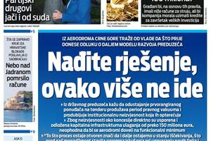 Naslovna strana "Vijesti" za 23. jul 2026. godine