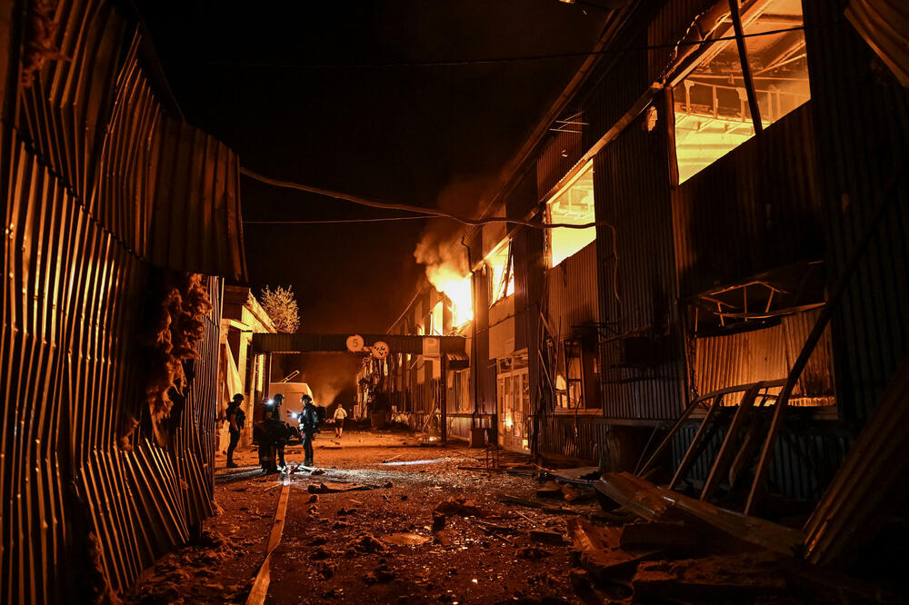 Detalj nakon jednog ruskog napada na grad Zaporožje, Foto: Reuters
