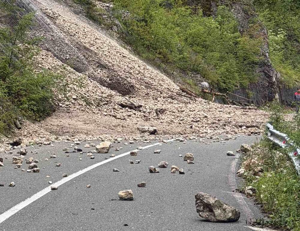 Odron na putu Mojkovac - Žabljak kod Dobrilovine