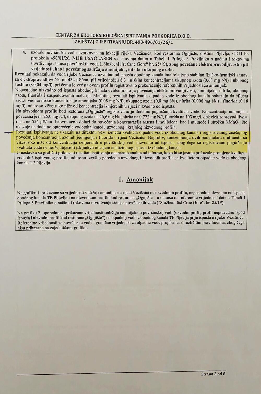<p>Klub iz Pljevalja tvrdi da dosadašnje analize nisu obuhvatile sve potencijalne izvore zagađenja i traži novi izlazak na teren</p>