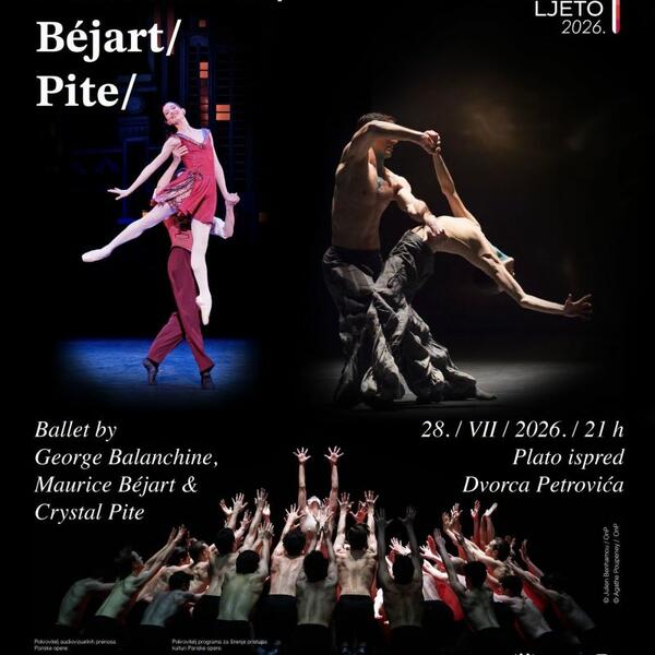 Projekcije tri remek-djela baletske umjetnosti večeras ispred...