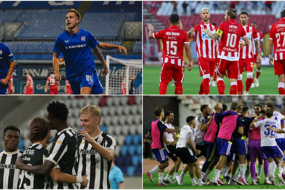 Foto: Facebook / GNK Dinamo Zagreb / FK Crvena zvezda / FK Partizan / HNK Hajduk Split