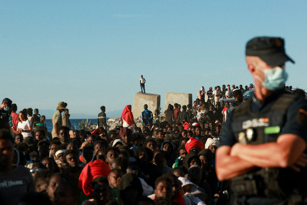 Migranti u Seuti, Španija, Foto: Reuters