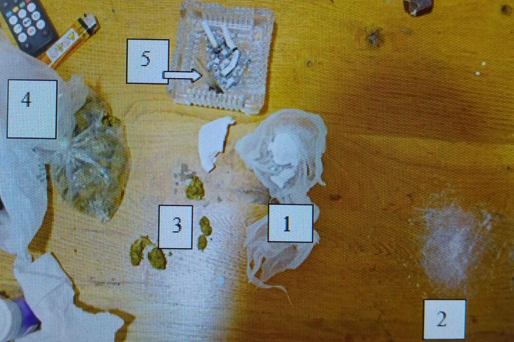 Pronađena droga, Foto: Uprava policije