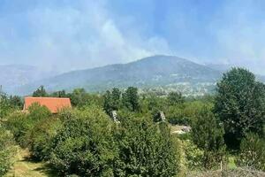 Cetinje: Peti dan borbe s vatrom kod Velestova, požar se širi...
