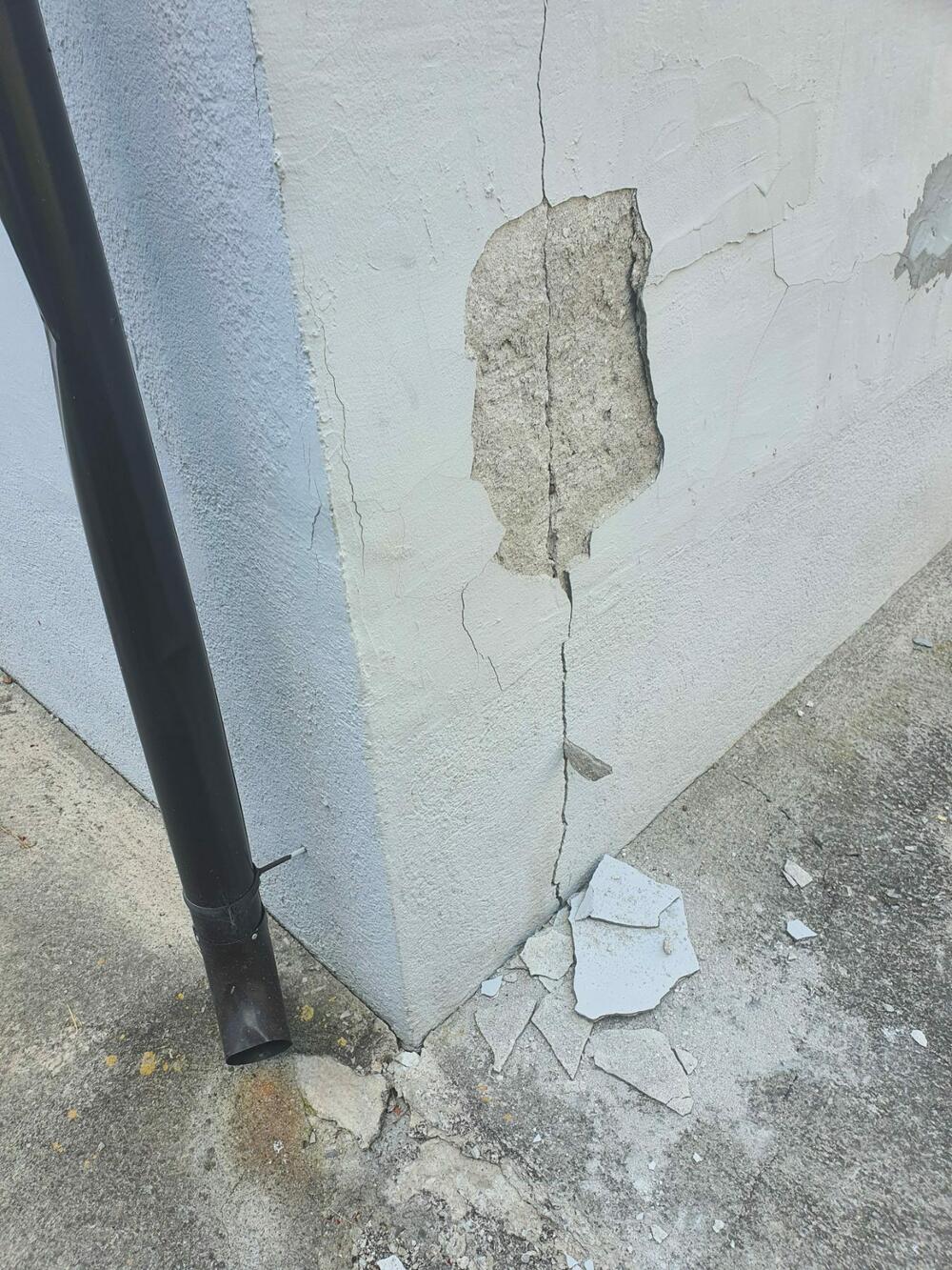 Jedna od pukotina koje su se pojavile