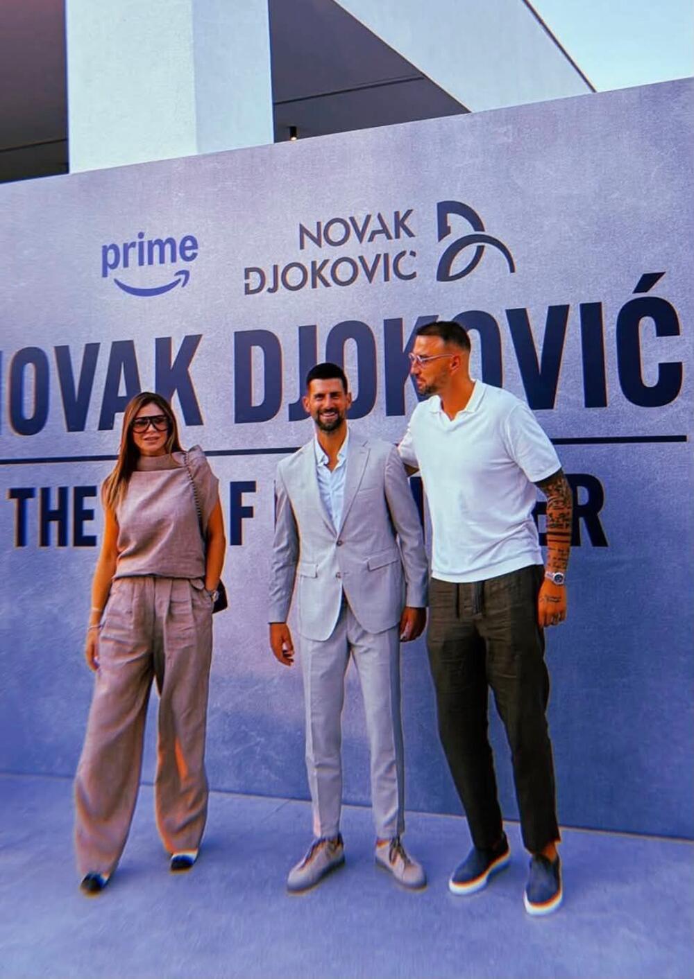 Novak with friends
