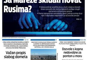 Naslovna strana "Vijesti" za 12. avgust 2026.