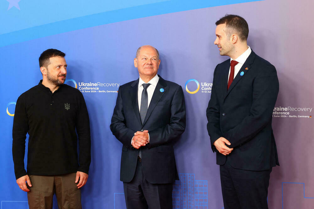 Susreli se u Berlinu prije dvije godine: Zelenski, bivši njemački kancelar Olaf Šolc i Spajić, Foto: Reuters