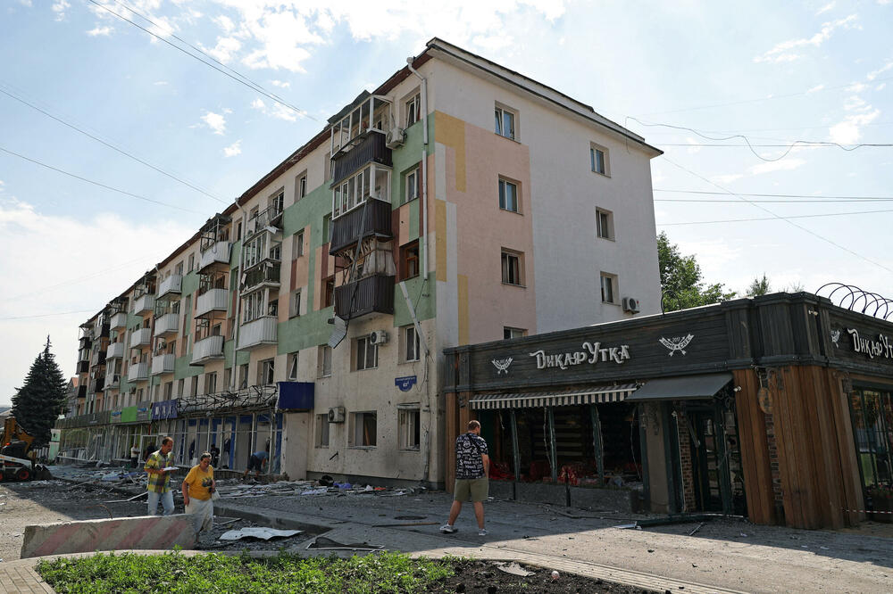Detalj nakon jednog od ranijih ukrajinskih napada na grad Belgorod, Foto: Reuters