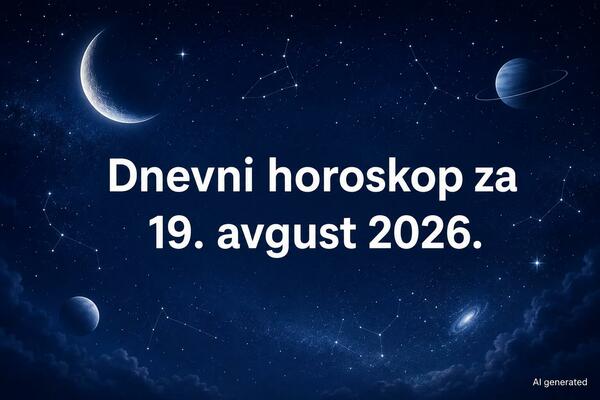 Dnevni horoskop za srijedu, 19. avgust 2026.