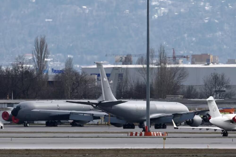 Avioni američkih vazduhoplovnih snaga na aerodromu u Sofiji 19. februara 2026., Foto: Rojters