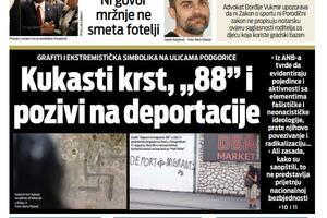 Naslovna strana "Vijesti" za 20. avgust 2026. godine